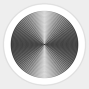 Concentric Circle Shimmy Sticker